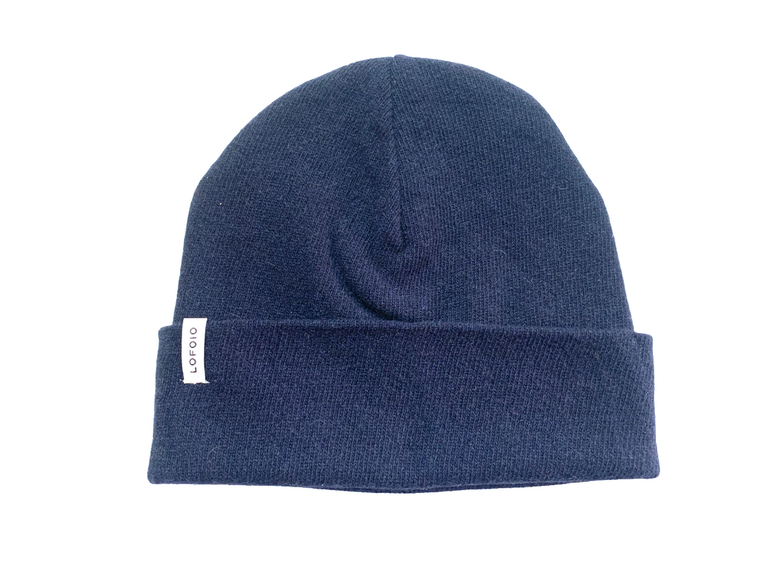 Cappello Datino in cashmere rigenerato - Blu