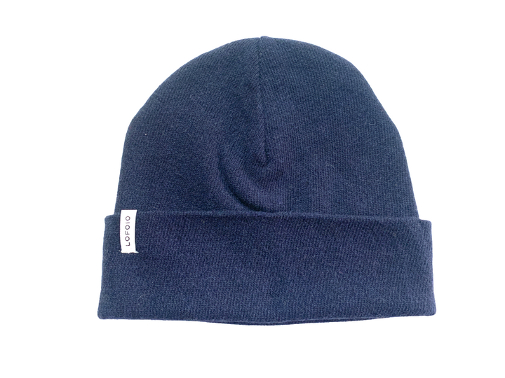 Cappello Datino in cashmere rigenerato - Blu