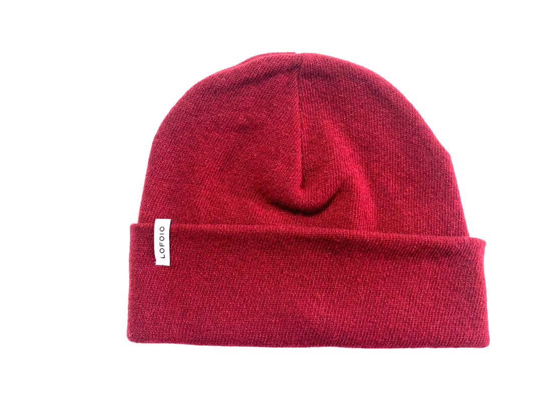 Cappello Datino in cashmere rigenerato - Bordeaux