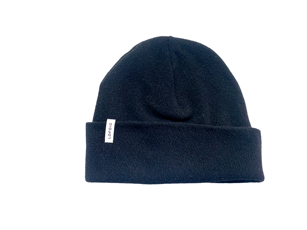 Cappello Datino in cashmere rigenerato - Nero