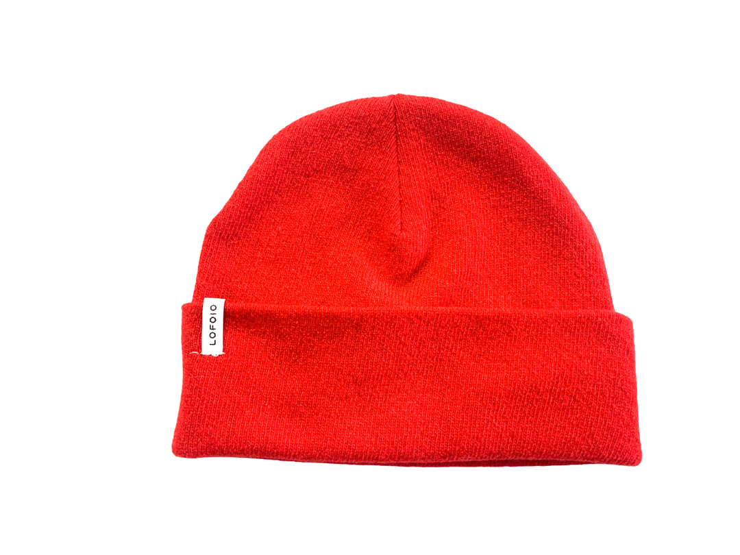 Cappello Datino in cashmere rigenerato - Rosso
