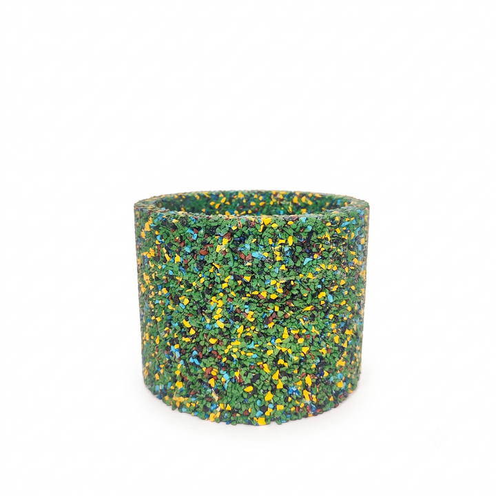 Vaso cilindrico in gomma riciclata da pneumatici