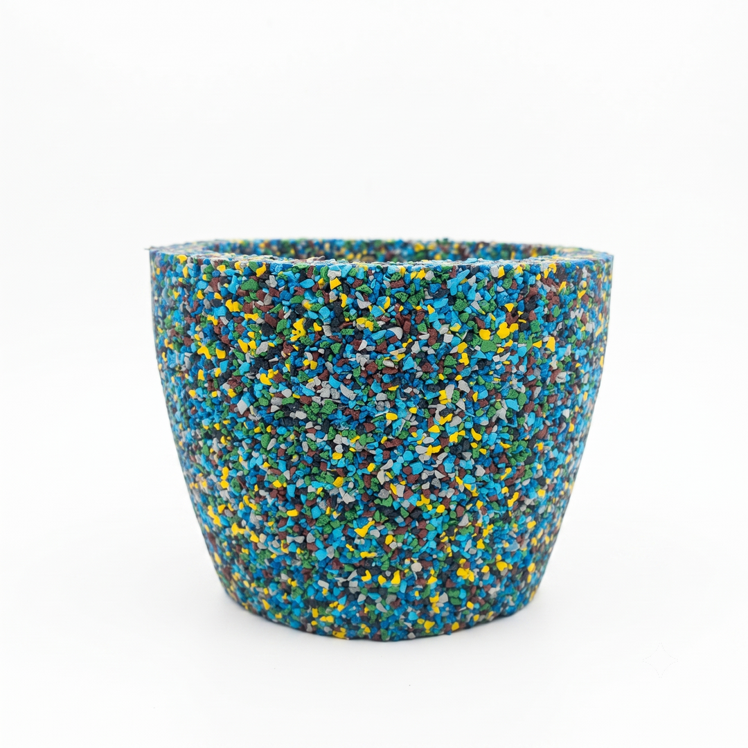 Vaso conico in gomma riciclata da pneumatici