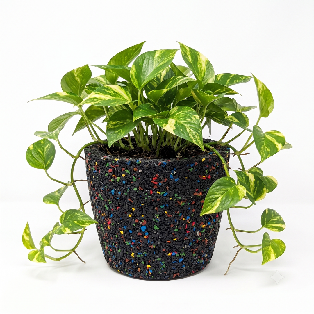 Vaso conico in gomma riciclata da pneumatici