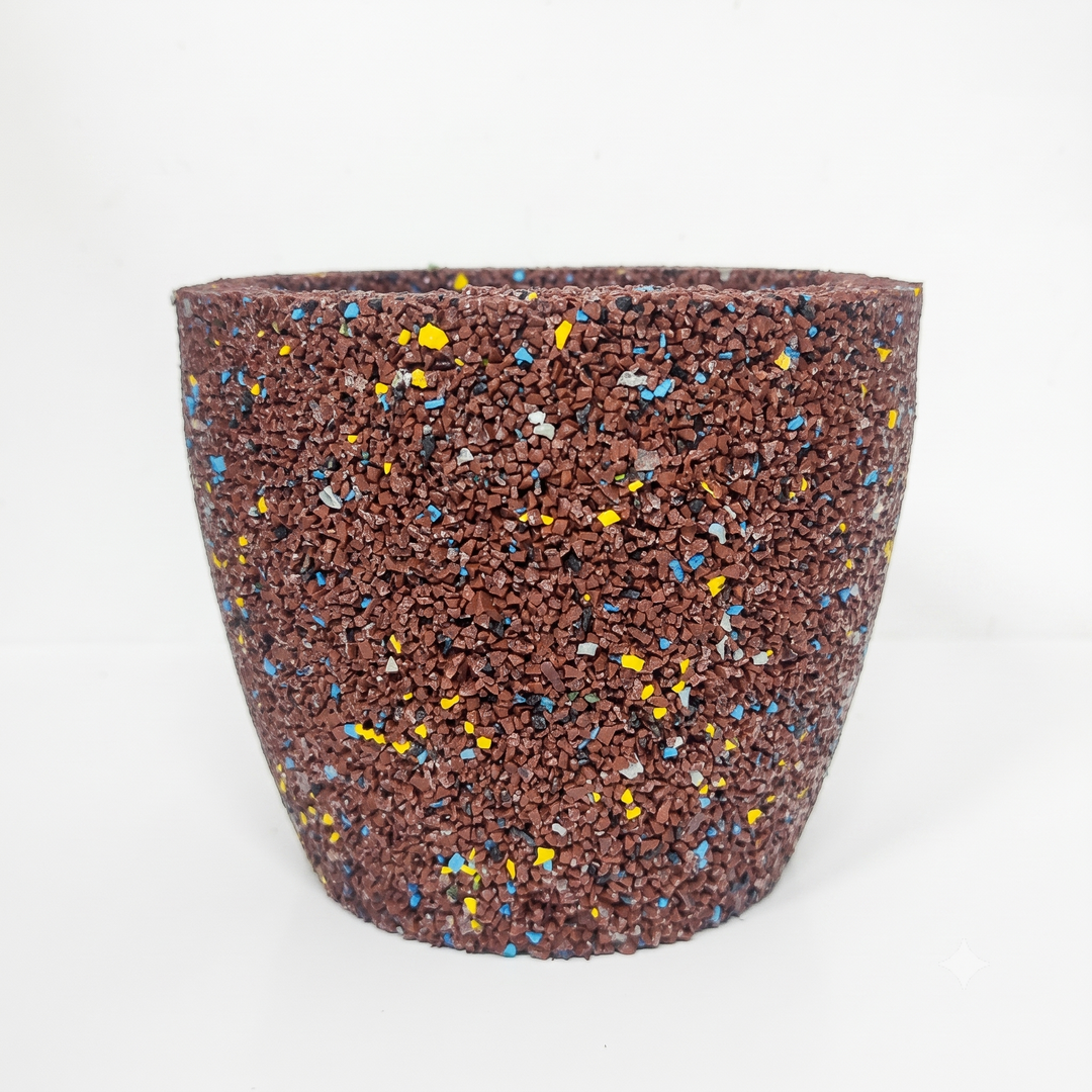 Vaso conico in gomma riciclata da pneumatici