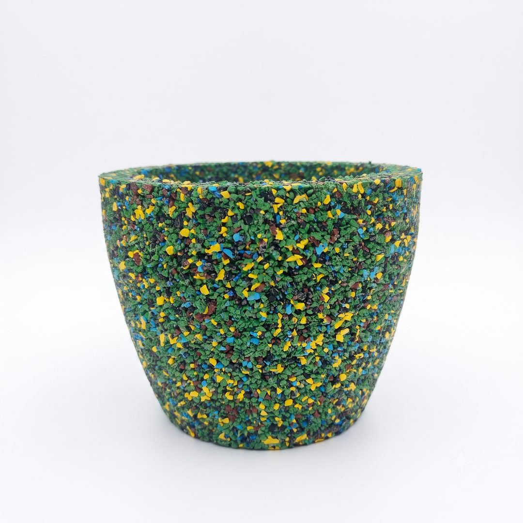 Vaso conico in gomma riciclata da pneumatici