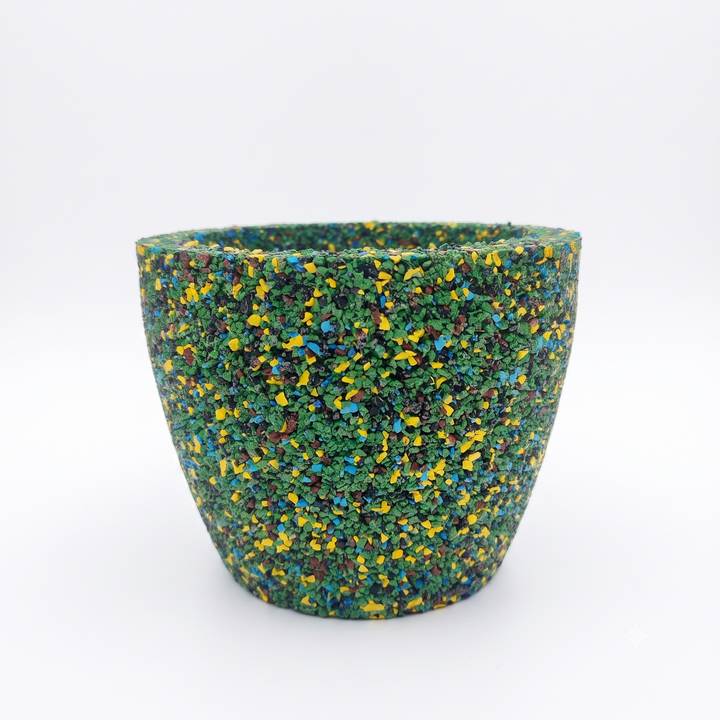 Vaso conico in gomma riciclata da pneumatici