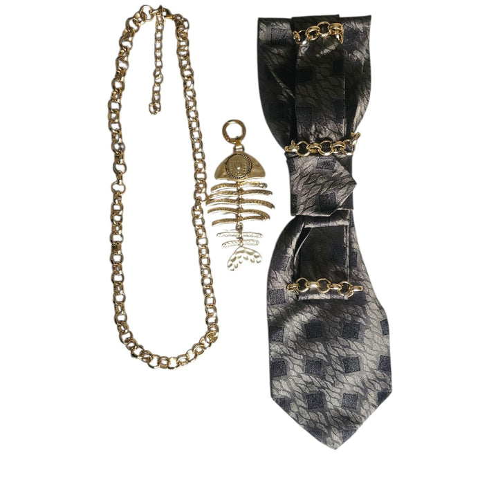 N.6 Cravatta Gioiello Mystic Fish Gold