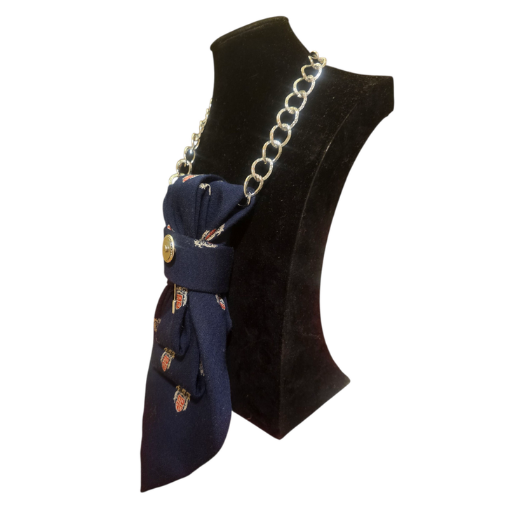 N.2 Cravatta Gioiello Blu Araldico