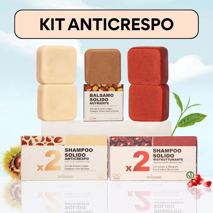 Kit Anticrespo - Shampoo Solido e Balsamo