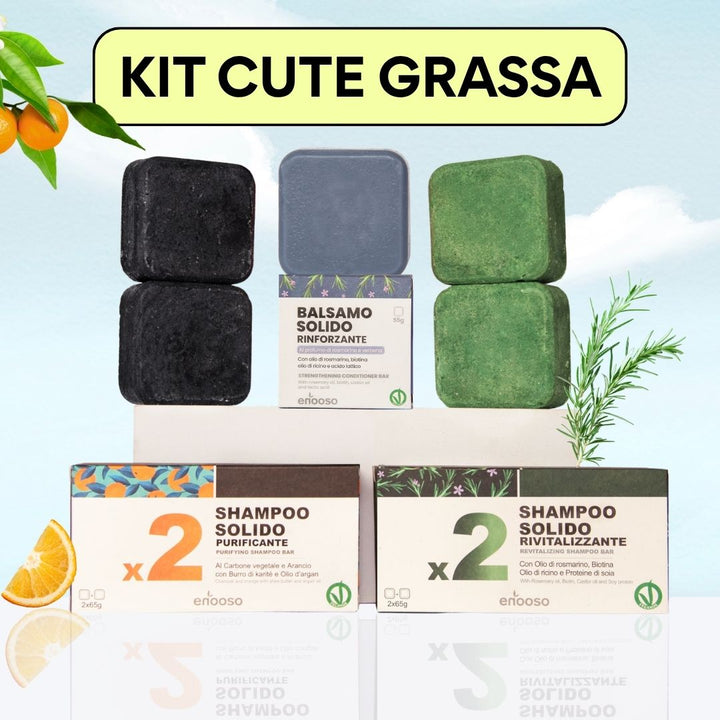Kit cute grassa - Shampoo Solido e Balsamo