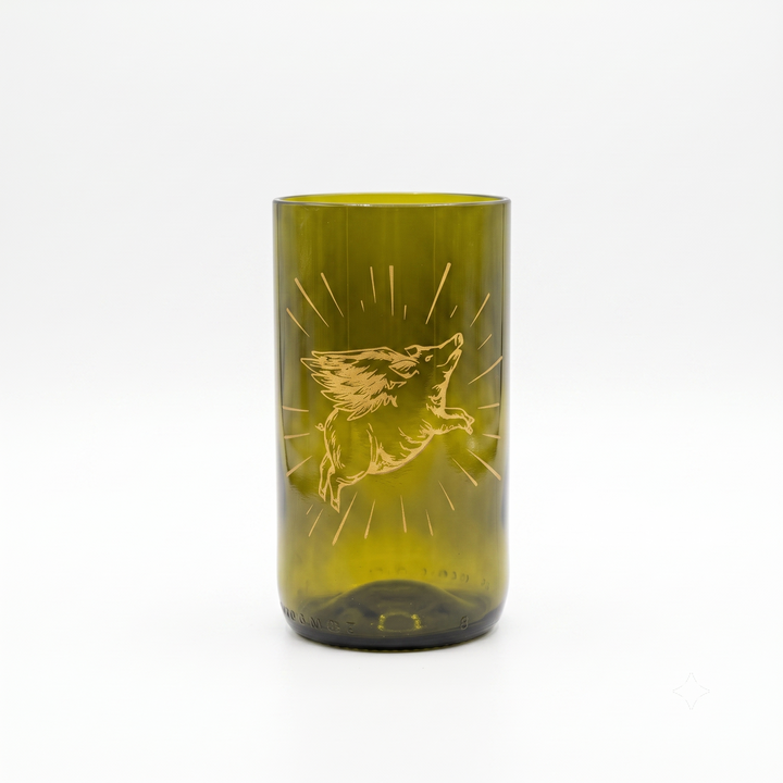 When Pigs Fly – set di 3 bicchieri in vetro recuperato da 350 ml