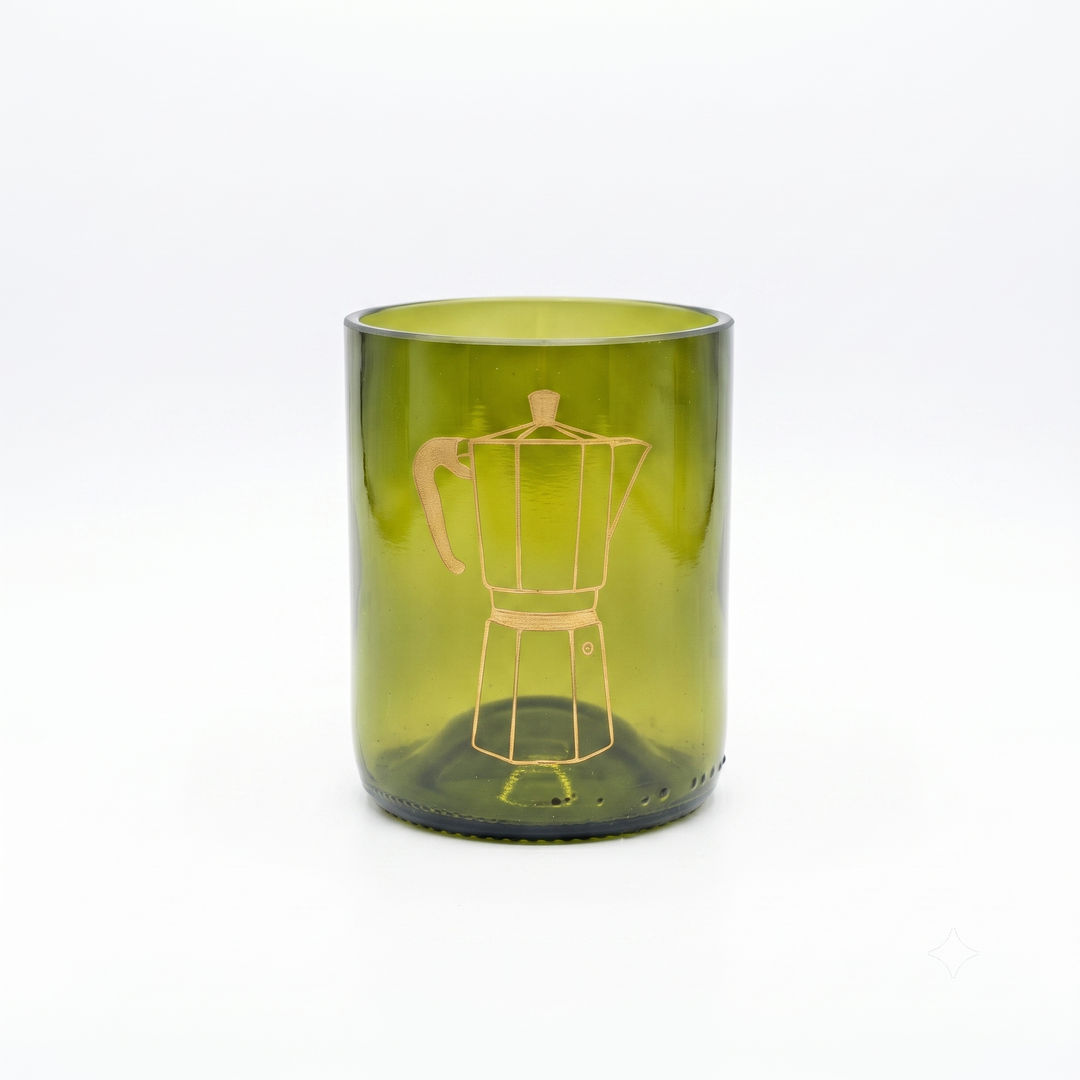 Moka – set di 4 bicchieri in vetro recuperato da 250 ml