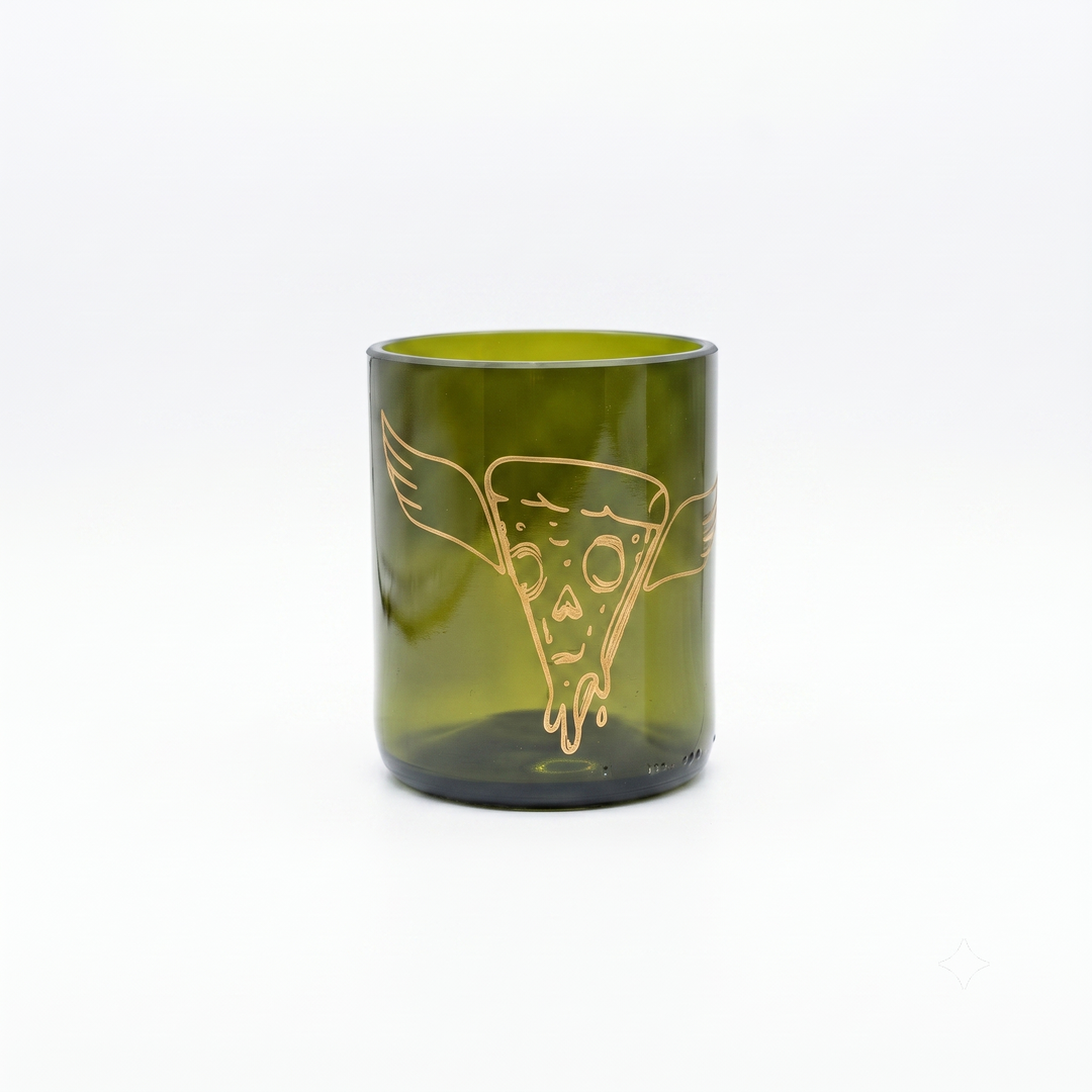 Pizza! – set di 4 bicchieri in vetro recuperato da 250 ml