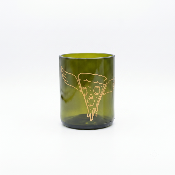 Pizza! – set di 4 bicchieri in vetro recuperato da 250 ml