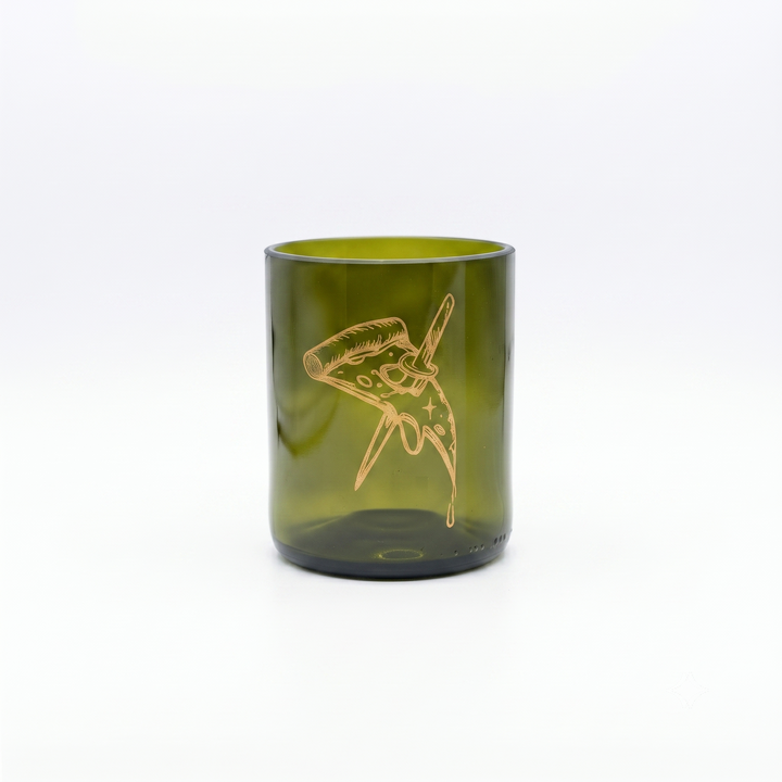 Pizza! – set di 4 bicchieri in vetro recuperato da 250 ml