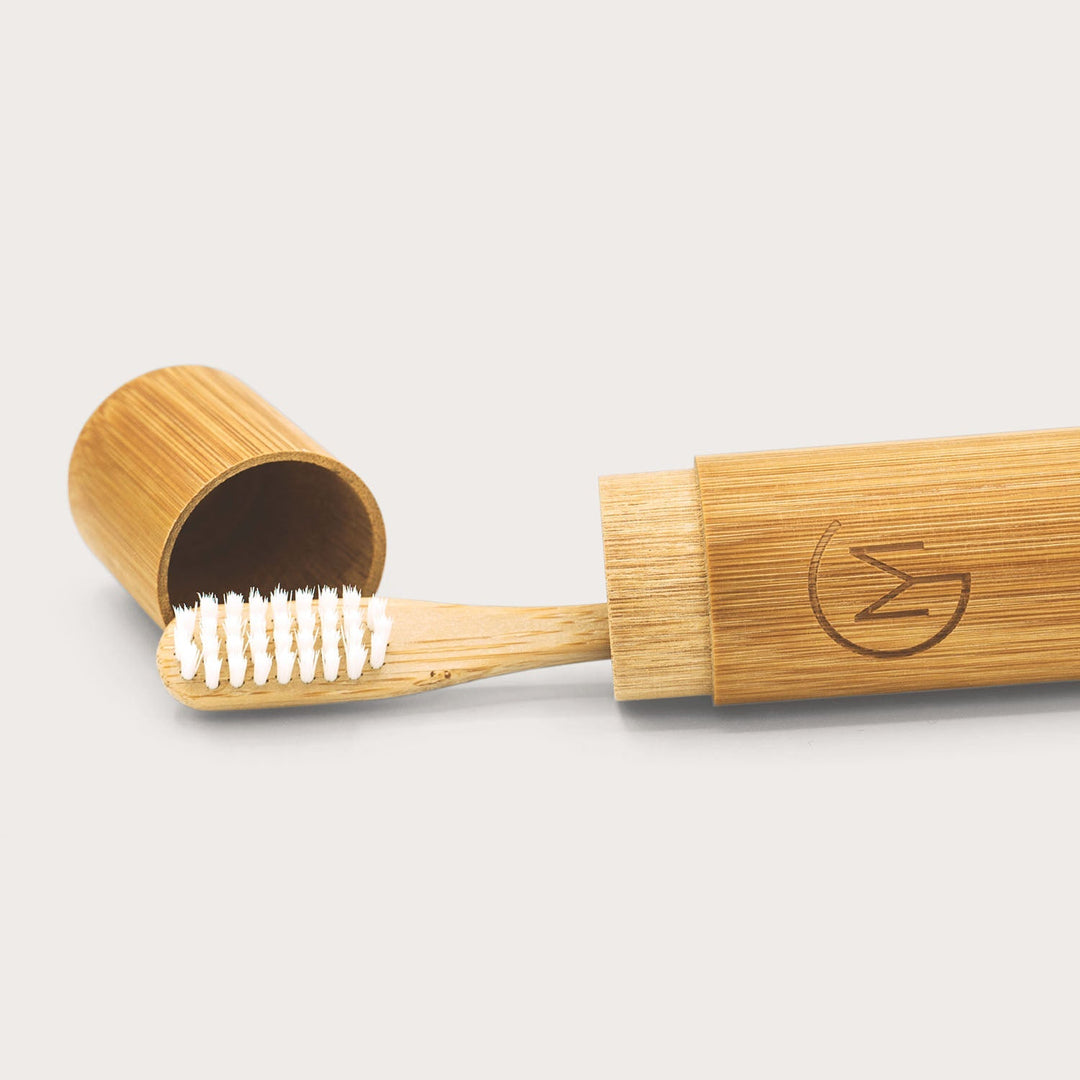 Tubo portaspazzolino in bambù