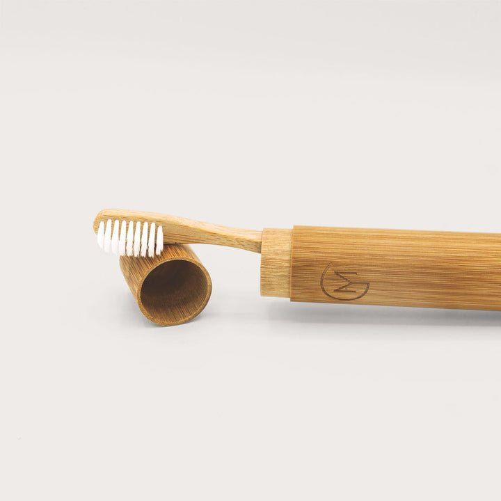 Tubo portaspazzolino in bambù