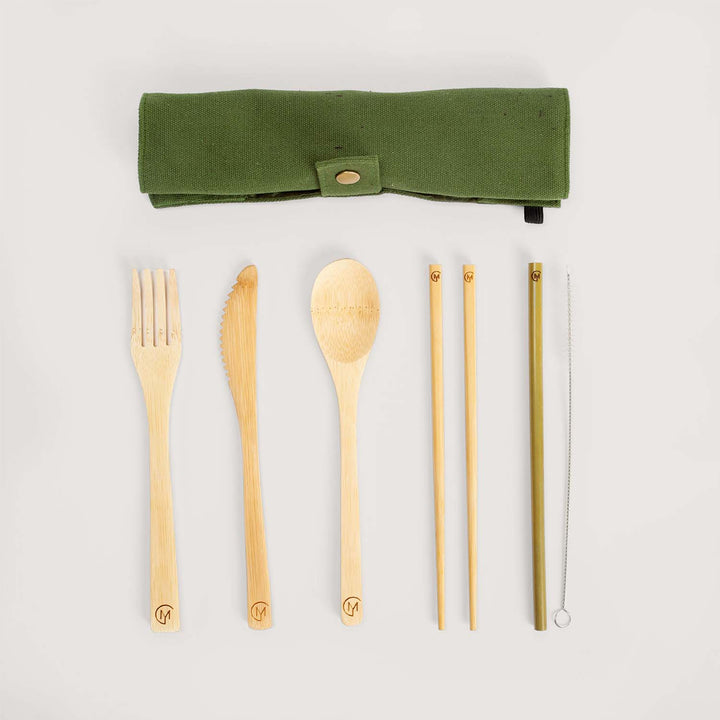 Set di posate in bamboo