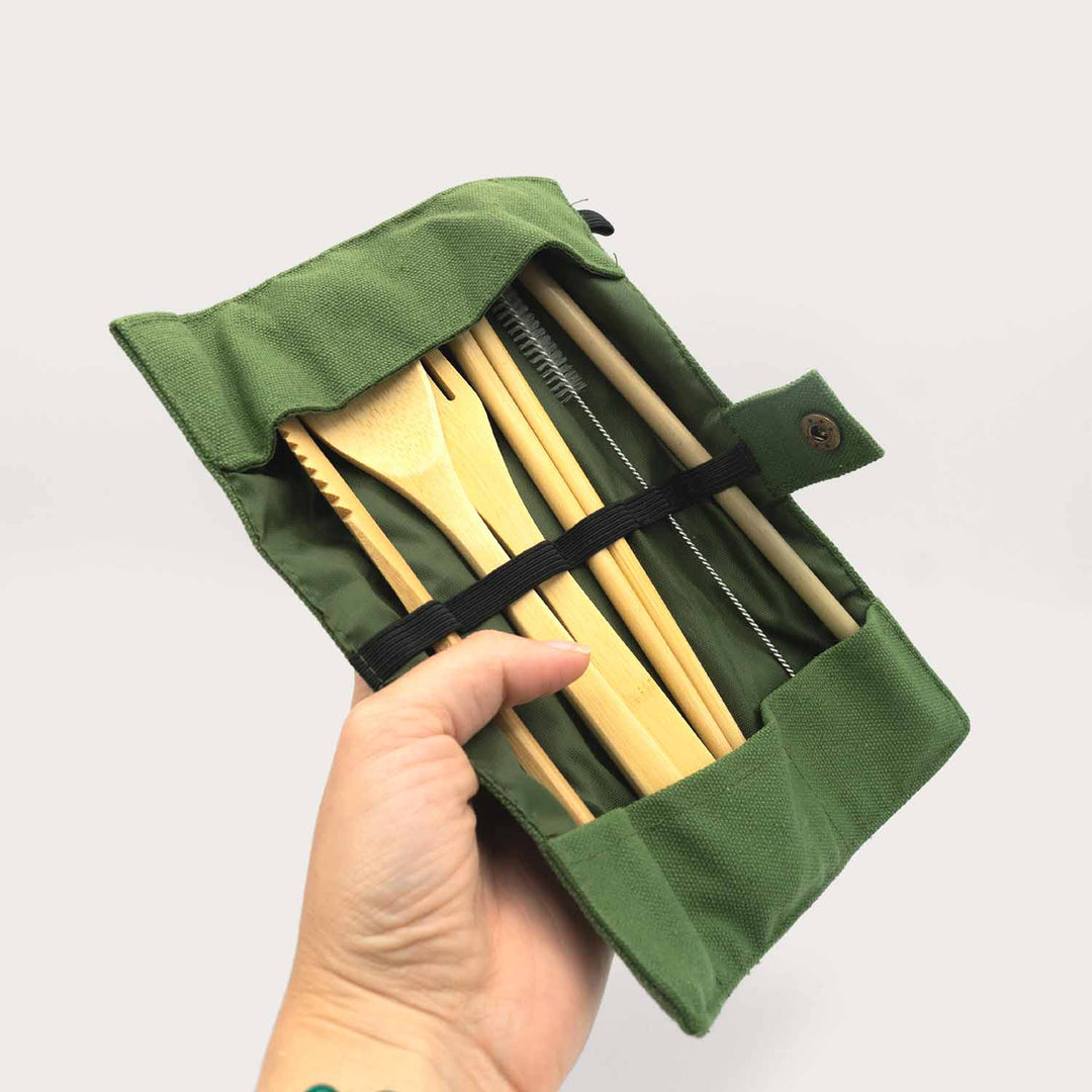 Set di posate in bamboo