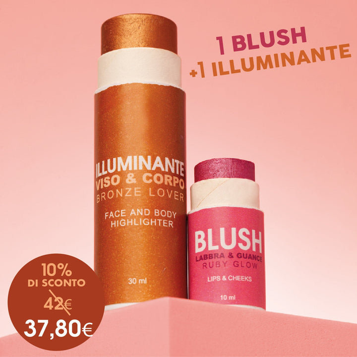 Illuminante Bronzo + Blush Fucsia