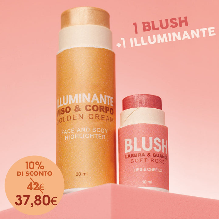 Illuminante Oro + Blush Rosa