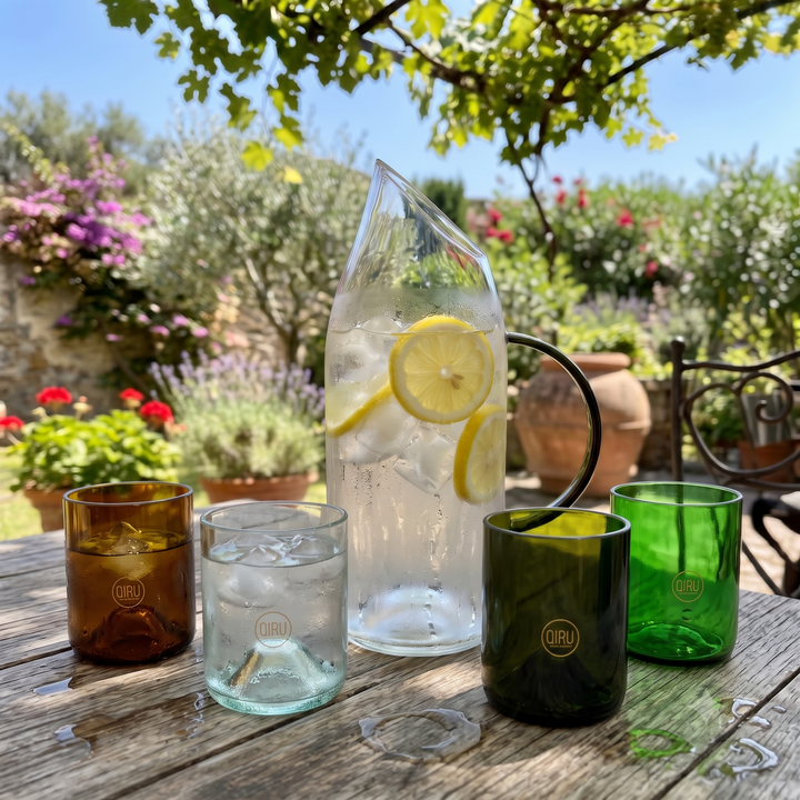 Set di 4 bicchieri MIX in vetro recuperato – 250 ml