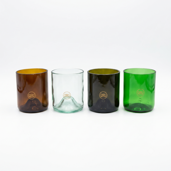 Set di 4 bicchieri MIX in vetro recuperato – 250 ml