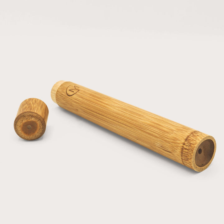 Tubo portaspazzolino in bambù