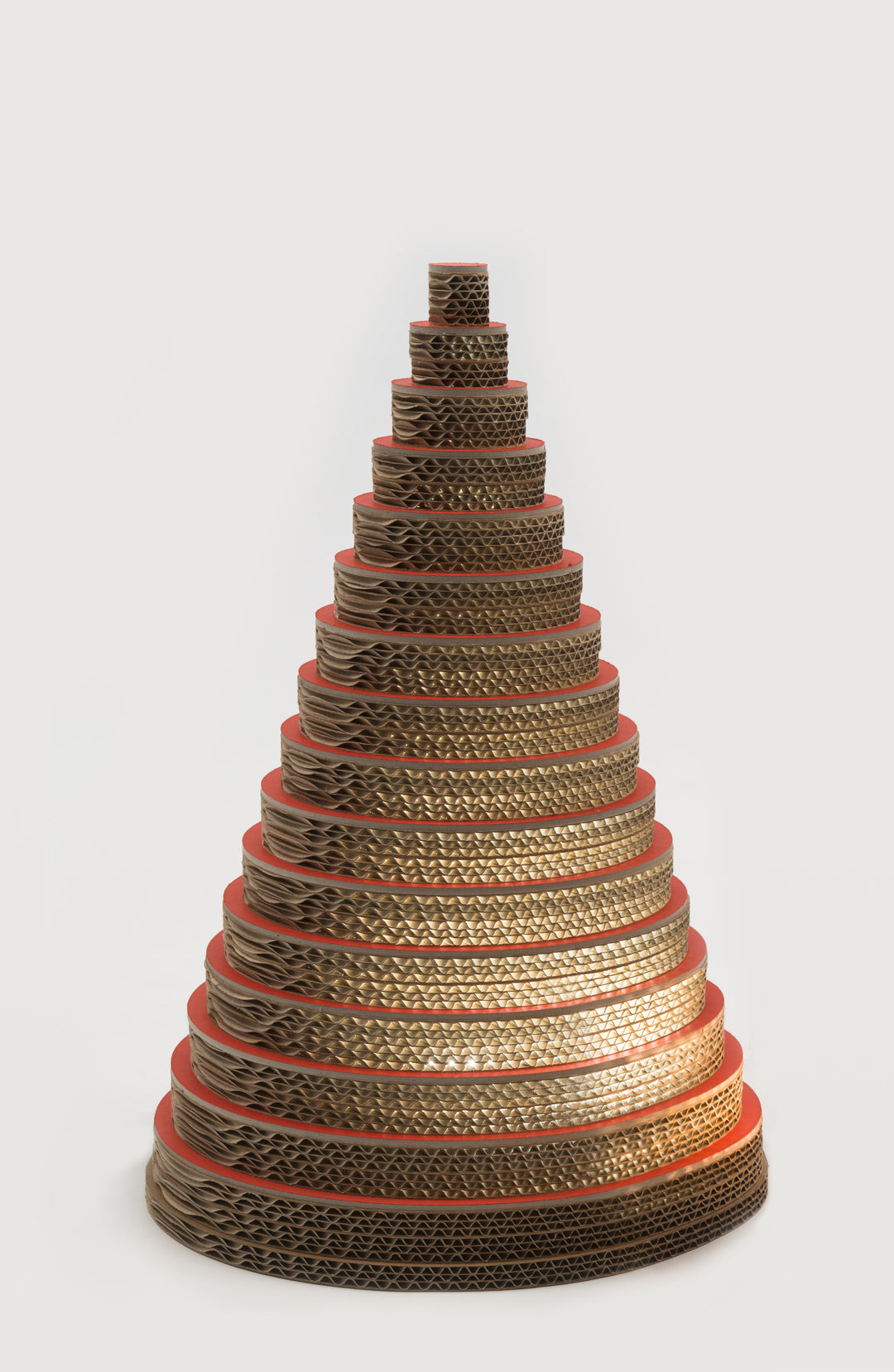 Albero di Natale in cartone misura Small con LED