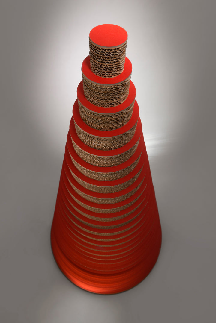 Albero di Natale in cartone misura X-Large con LED