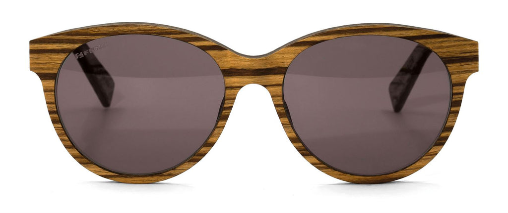 occhiali in legno