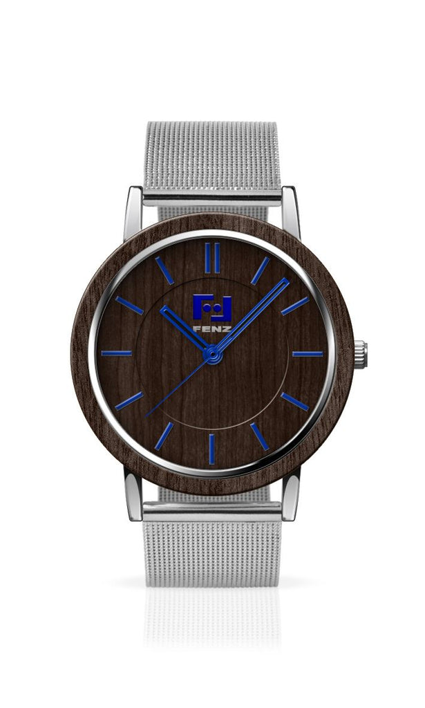 Orologio in legno di acero scuro 
