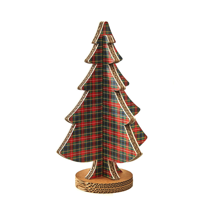 Albero di Natale ad incastro fantasia 3 H 45cm