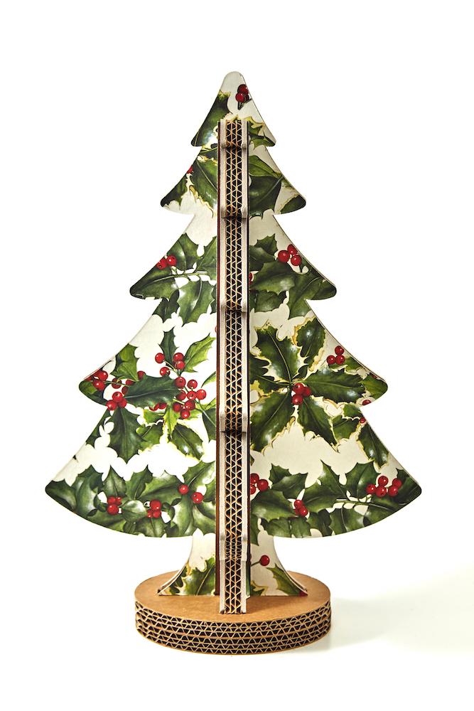 Albero di Natale ad incastro fantasia 5 H 45cm