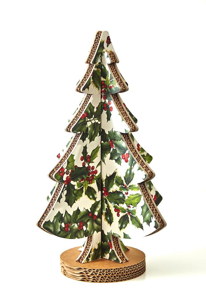 Albero di Natale ad incastro fantasia 5 H 45cm