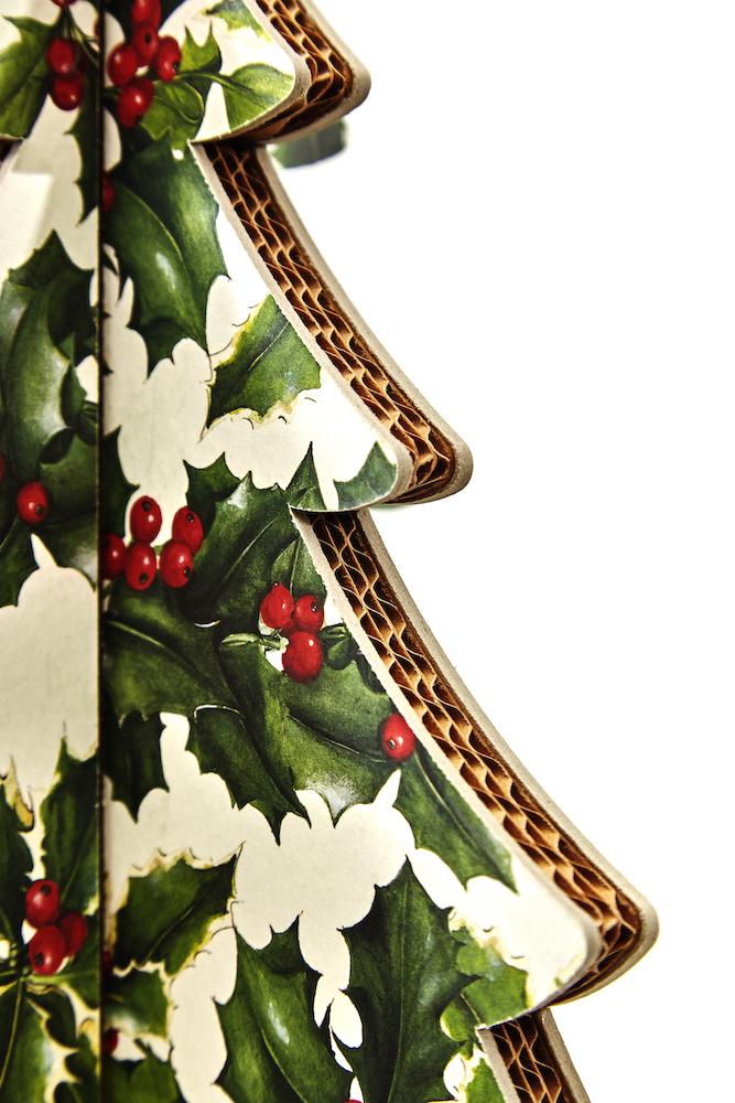 Albero di Natale ad incastro fantasia 5 H 45cm