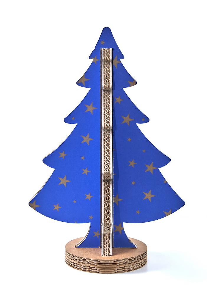 Albero di Natale ad incastro fantasia 6 H 45cm