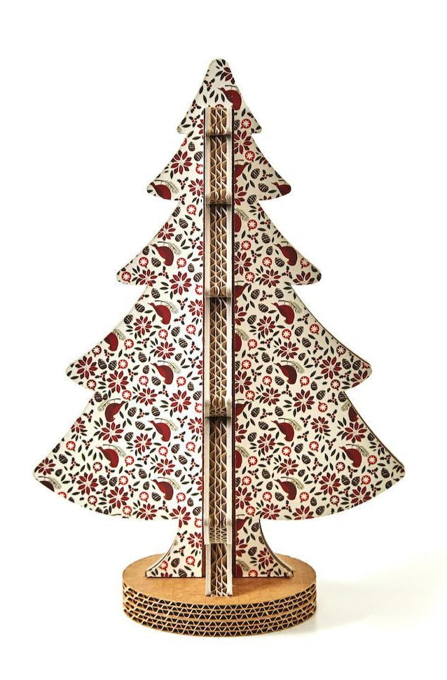 Albero di Natale ad incastro fantasia 11 H 45cm