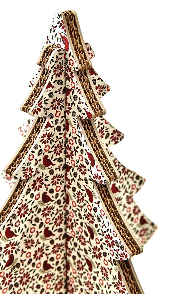 Albero di Natale ad incastro fantasia 11 H 45cm