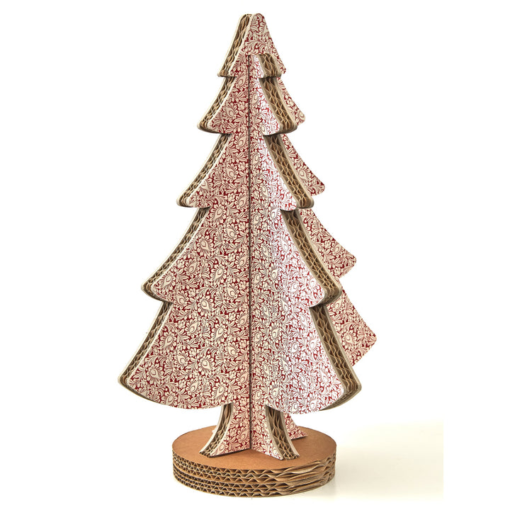 Albero di Natale ad incastro fantasia 12 H 45cm