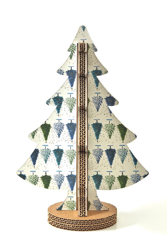 Albero di Natale ad incastro fantasia 14 H 45cm