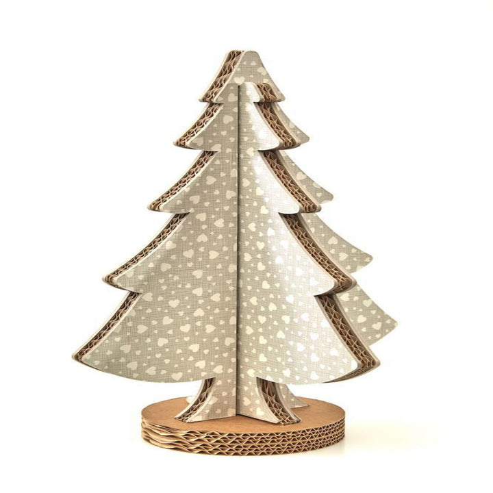 Albero di Natale ad incastro fantasia 13 H 45cm
