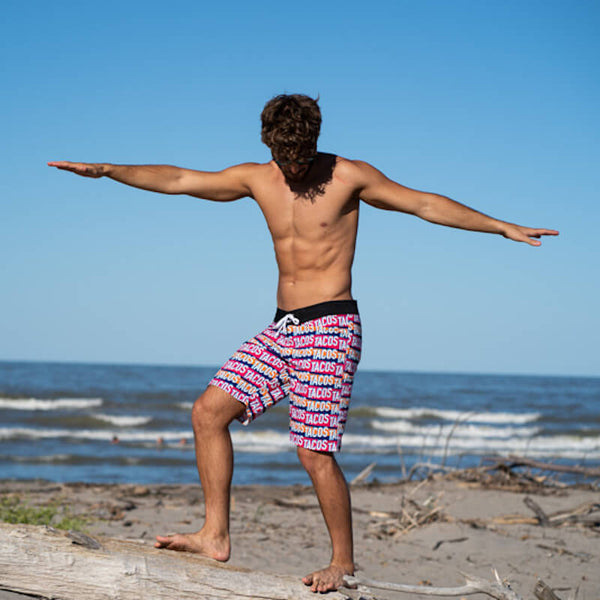 boardshort tacos beach