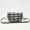 FLAP MN tartan beige-celeste-grigio scuro-righe rosse con chiusura in cintura rossa BACK