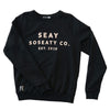 men sweatshirt black organic cotton