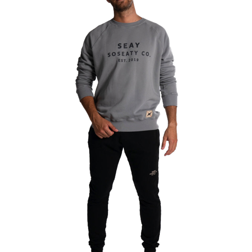 men sweatshirt smoke organic cotton