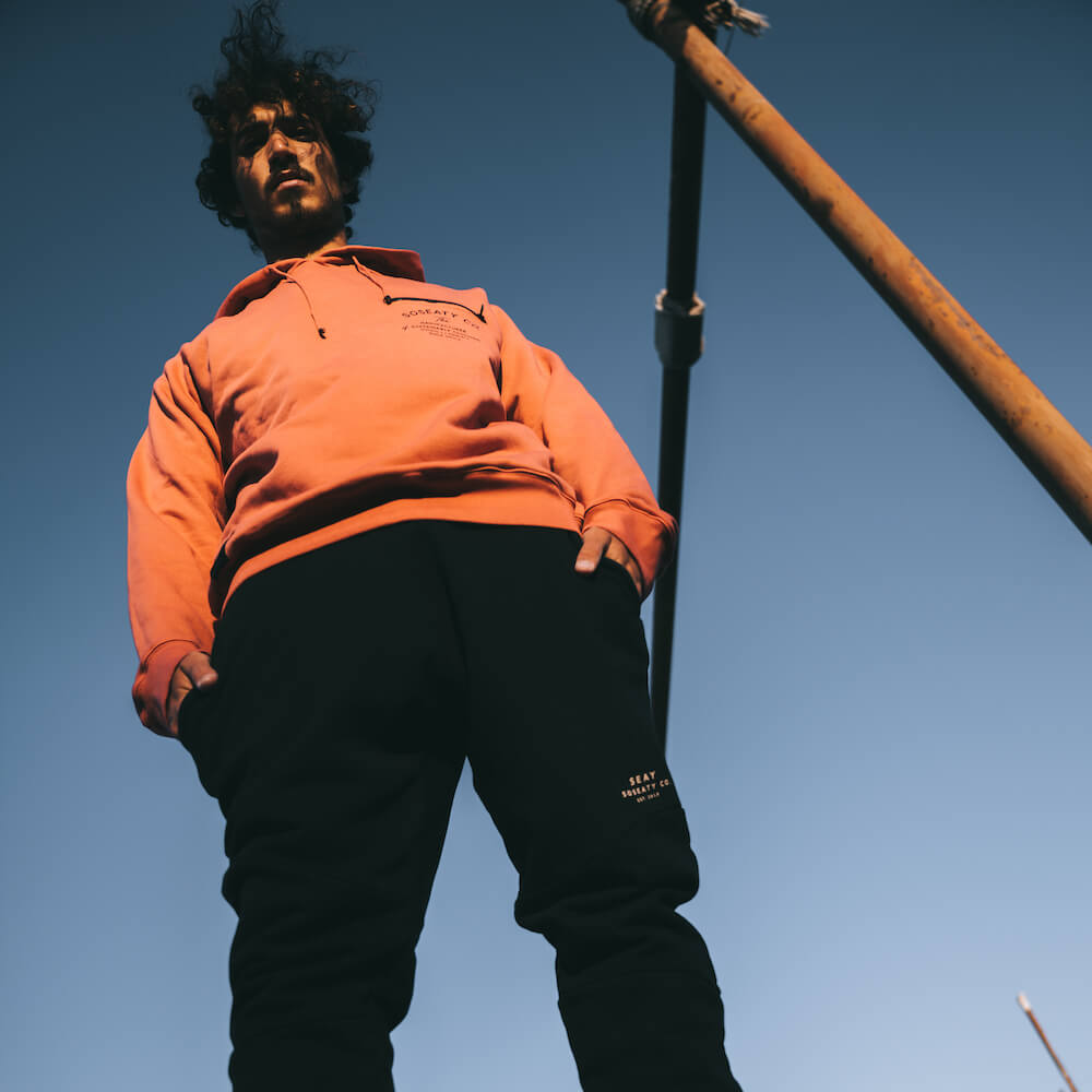 joggers black men organic cotton