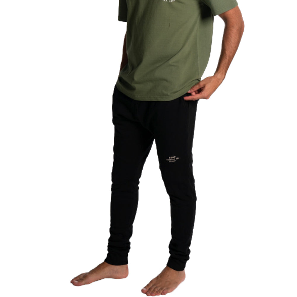 joggers black men organic cotton