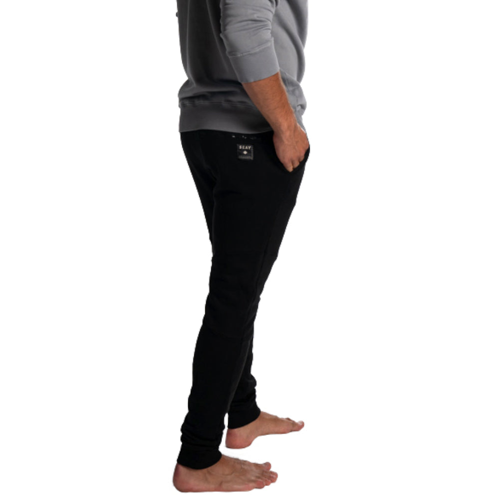 joggers black men organic cotton